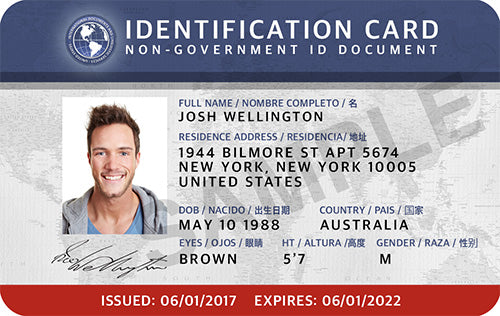 Cartão de identificação não governamental